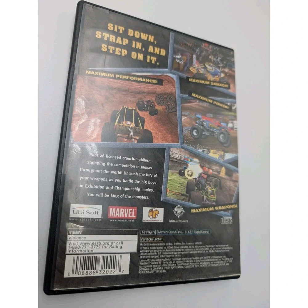 Monster Jam: Maximum Destruction (Sony PlayStation 2, PS2) - No‎ Manual